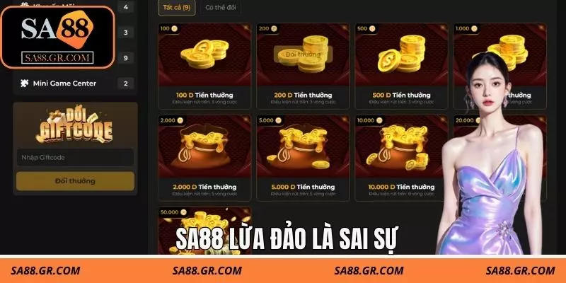 SA88 lừa đảo là sai sự thật 